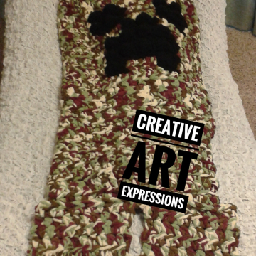 MOB Gamer Sleeper Blanket Crocheted MOB Camo Blanket