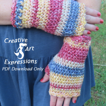 Beginner Fingerless Gloves in Brighton Road