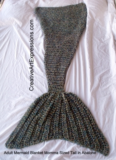 Mermaid Blanket Adult/Teen Momma Fin in Abalone Mermaid Blanket Adult/Teen Momma Fin in Abalone