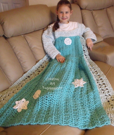 Ice Princess Dress Blanket Child Large Ice Princess Dress Blanket Child Large