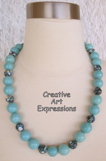 Handmade Ocean Chunky Necklace-Gifted Handmade Ocean Chunky Necklace-Gifted