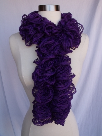 Scarf Knitted Purple Gifted Scarf Knitted Purple Gifted