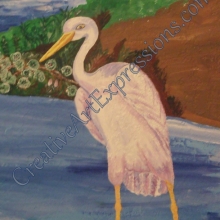 Creative Art Expressions Hand Painted Wooping Crane. 8-4-2011 dscf3143-001.jpg