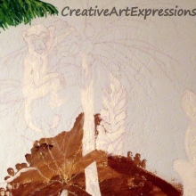 Prepping the monkey, trunk of trees, and large leaf to paint. dscf7160-001.jpg