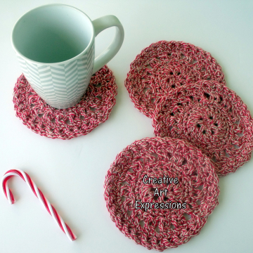 Red & White Coasters 