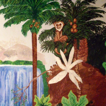 Top of tree and coconuts added 