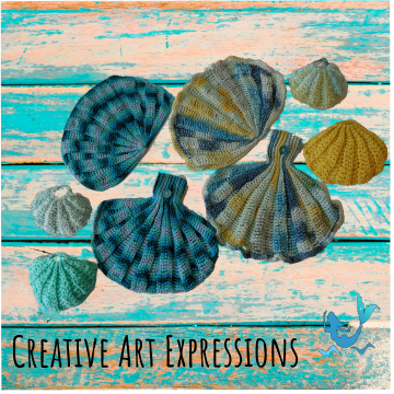 Seashell Scrubby & Towel Collection Crochet Pattern, PDF Downloadable Pattern, Video Tutorials, Crochet Pattern, Mermaid Crochet, Ocean Crochet, Novelty Scrubby Pattern, Kitchen Hand Towel, Bath Hand Towel, Hanging Towel