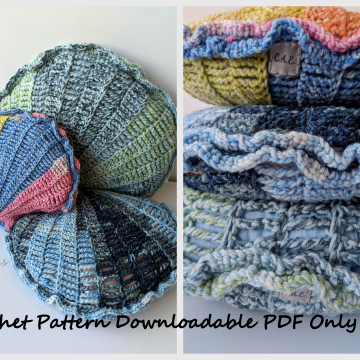 Seashell Pillow Crochet Pattern Collection, PDF Downloadable Pattern, Video Tutorials, Crochet Pattern, Mermaid Crochet, Ocean Crochet, Home Decor, Ocean Decor, Nursery Decor