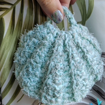 Seashell Scrubby Crochet Pattern, PDF Downloadable Pattern, Video Tutorials, Crochet Pattern, Mermaid Crochet, Ocean Crochet, Novelty Scrubby Pattern