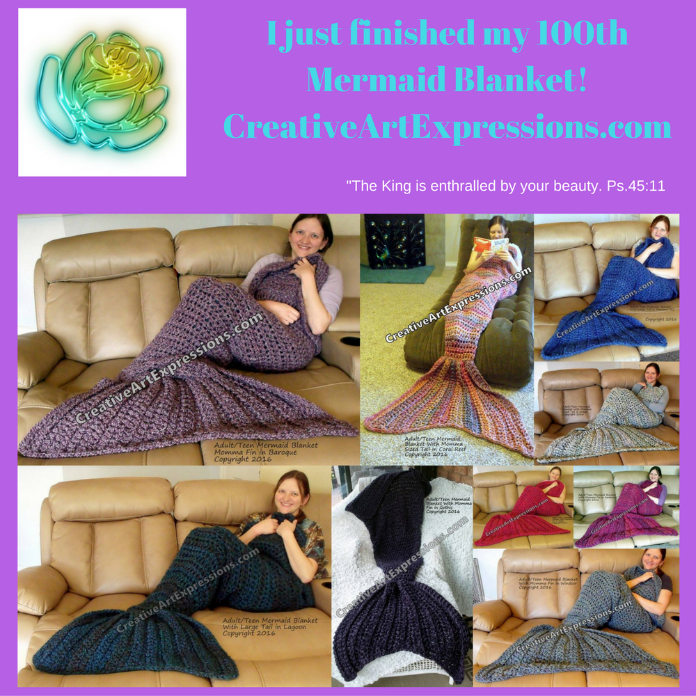 100 Mermaid Blankets Made!